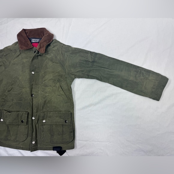 The Hundreds x Public Label Field Jacket Waxed Cotton Plaid Lined Corduroy Zip S - Picture 5 of 16